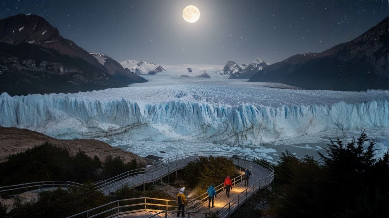 GLACIER PERITO MORENO AVEC UNE PLEINE LUNE (5)