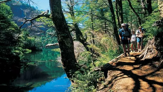 Trekking Im Huerquehue-Nationalpark.