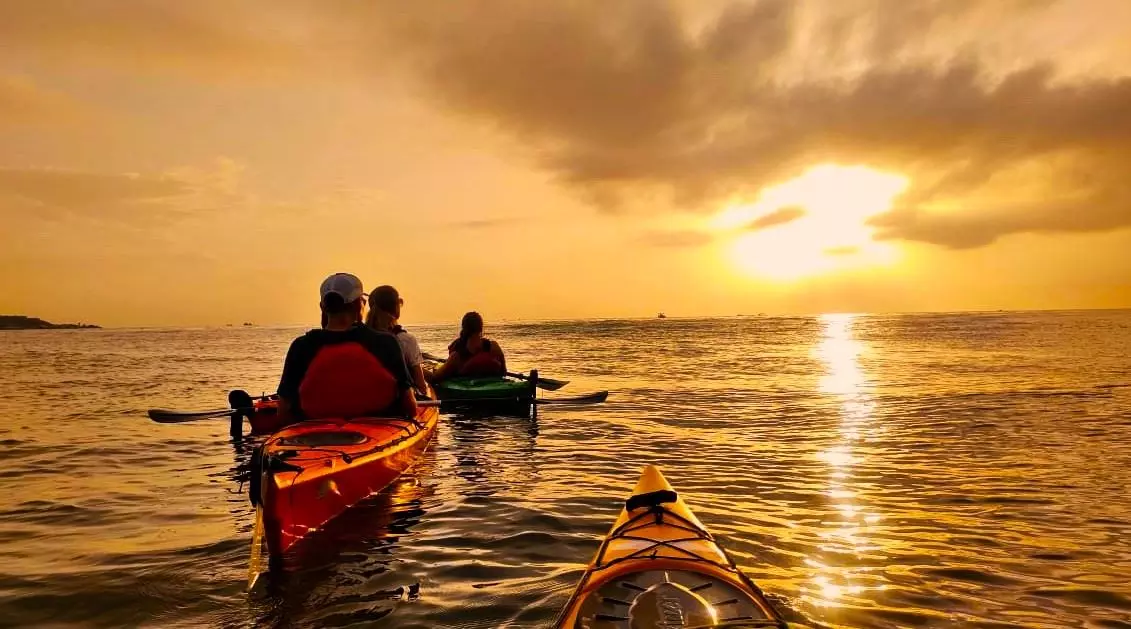 Coucher De Soleil Sur Carthagène En Kayak
